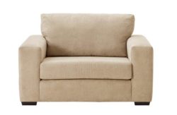 Heart of House Eton Fabric Cuddle Chair - Mink.